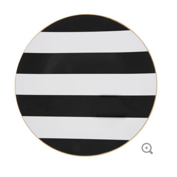 Black and White Striped Charger Set of 7 - Picture 1 of 3